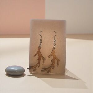Elegant Brown Branch Earrings